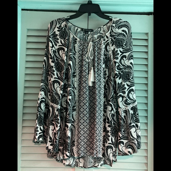 INC International Concepts Boho Top - Picture 2 of 9